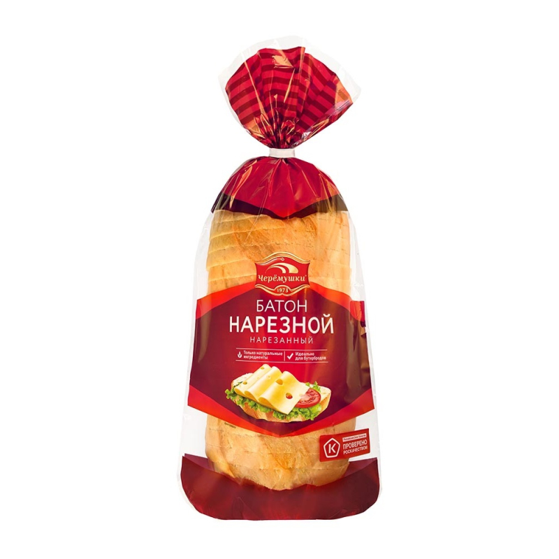 Батон Нарезной нарезанный Черёмушки 0,4 кг