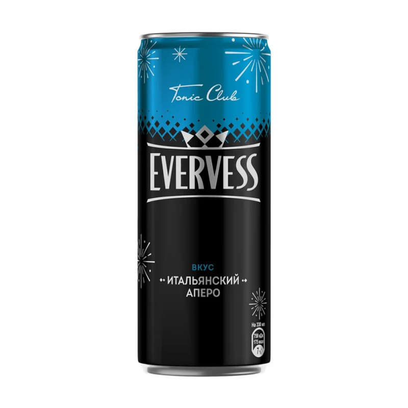 Напиток б/а Эвервесс Итальянский Аперо 0,33л газ ж/б / ПепсиКо Холдингс