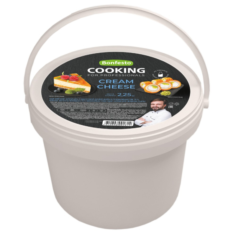 Сыр Кремчиз CooKing, 70%, 2,25кг (4шт/уп) (для Мантеры)