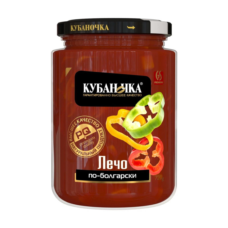 Лечо по-болгарски 720г ТМ Кубаночка ст/б