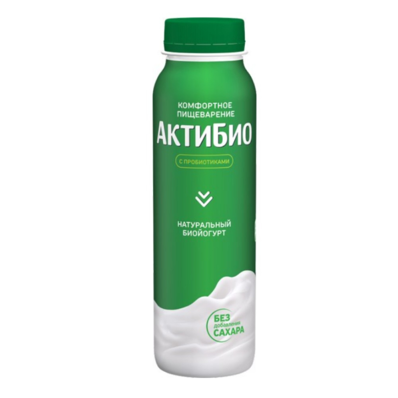 ЙОГУРТ ПИТЬЕВОЙ НАТУРОЛЬНЫЙ 260 гр АКТИБИО  (для Мантеры)
