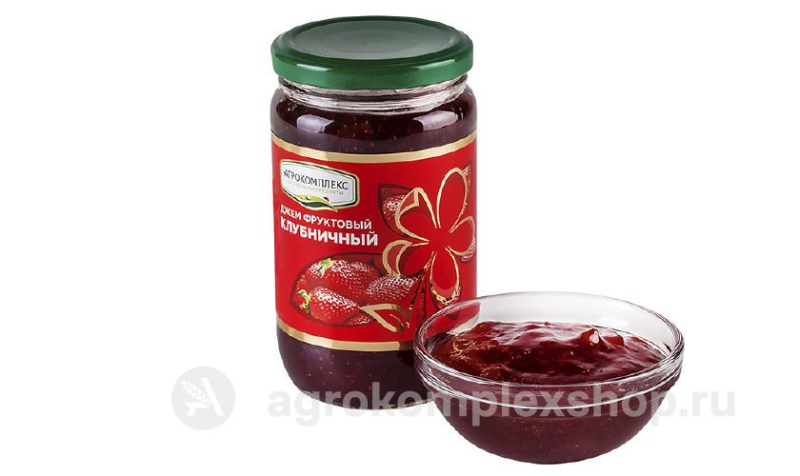 Джем клубничный 400гр