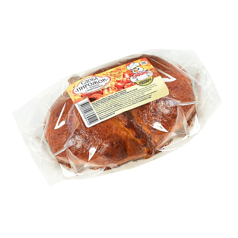 Изделия хлебобулочные из пшенич.хлебопекарной муки Сдоба "Пирожок с черной смородиной" 0,1 кг Лавина