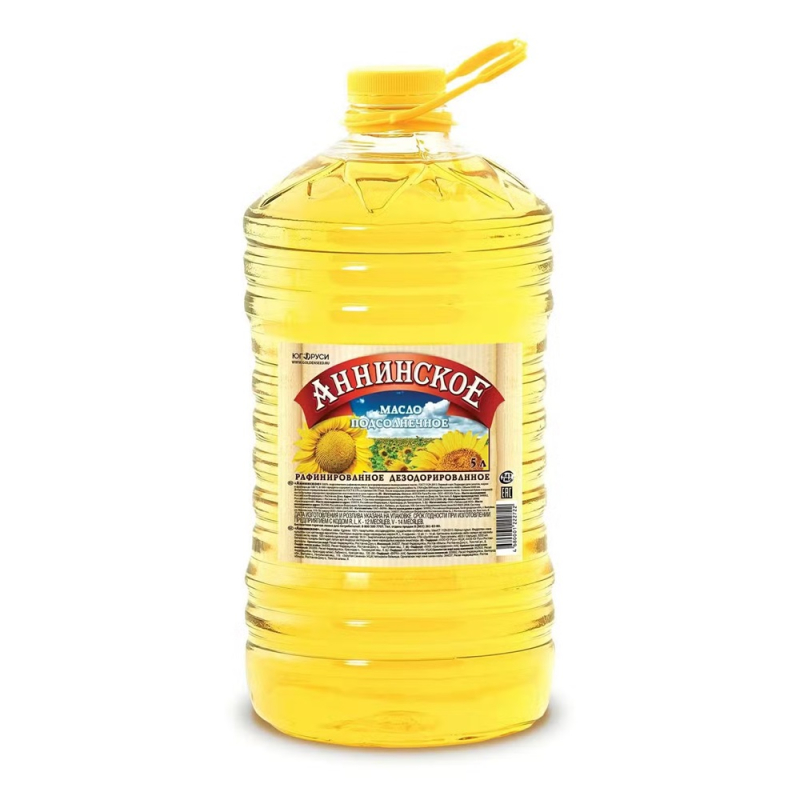 Масло растительное Аннинское рафинированное 5л ПЭТ