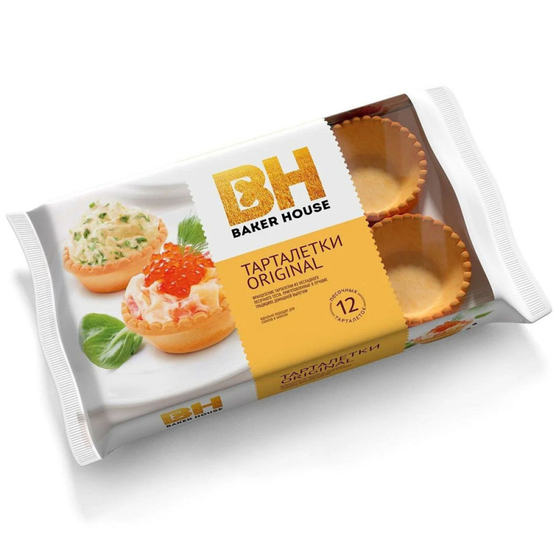 Тарталетки оригинальные 180гр. Baker House м/уп