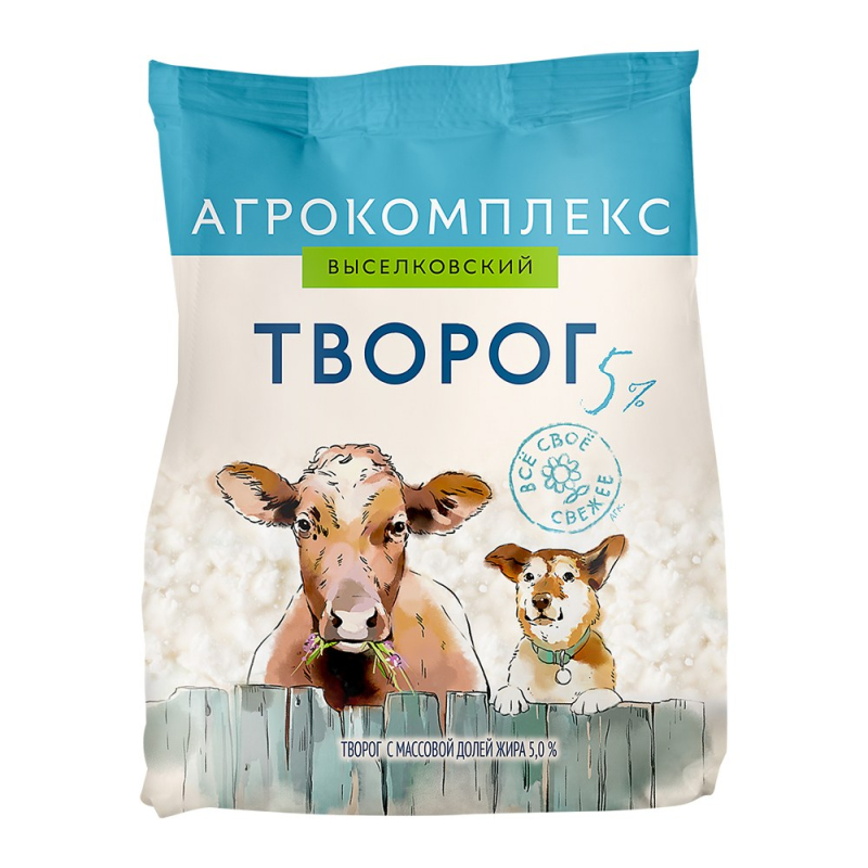 Творог 5% Агрокомплекс 340гр