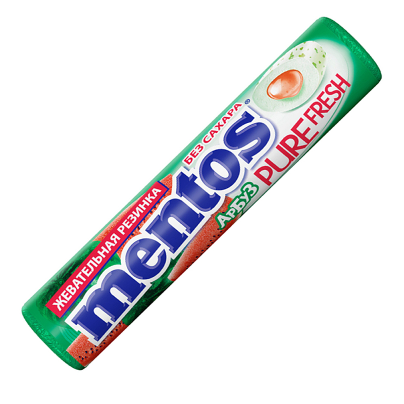 Жевательная резинка Арбуз Mentos Pure Fresh 15,5гр