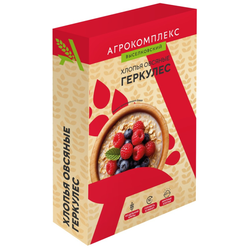 Овсяные хлопья Геркулес Агрокомплекс 400гр