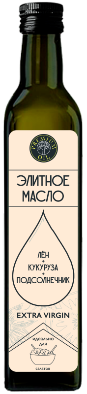 Смесь растительных масел Premium Oil нерафинированное 500мл