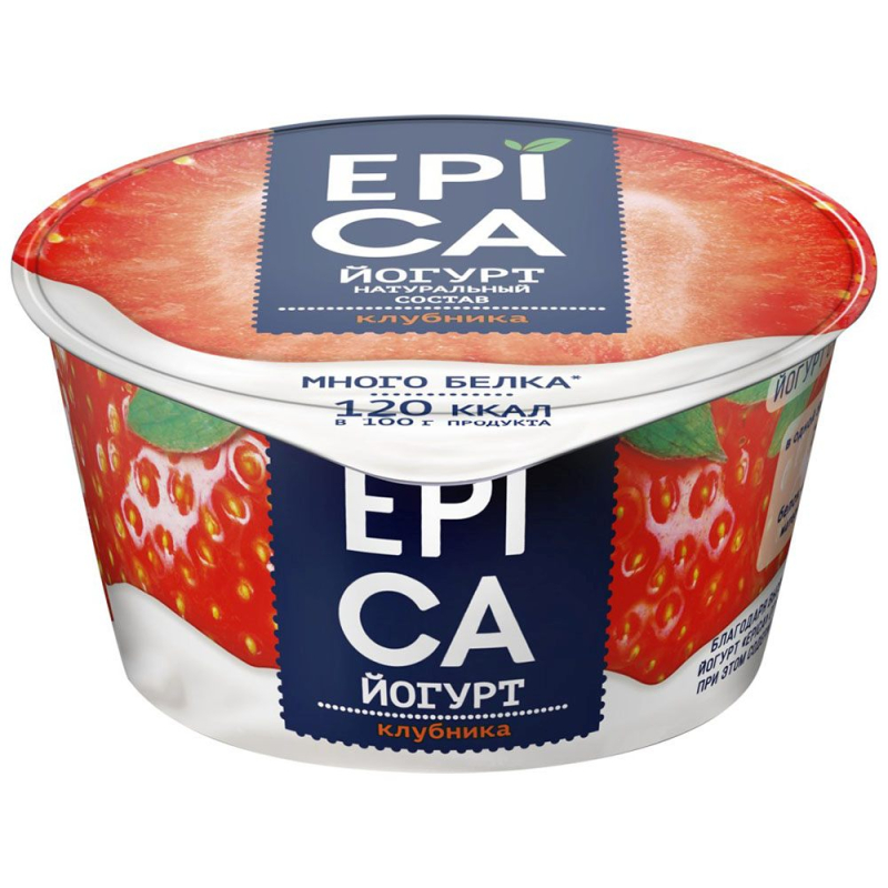EPICA 130г Йогуртс клубникой 4,8% 0,13 кг 