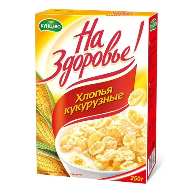 Хлопья кукур.4,5кг глаз.1х1уп Кунцево к/к (для Мантеры)