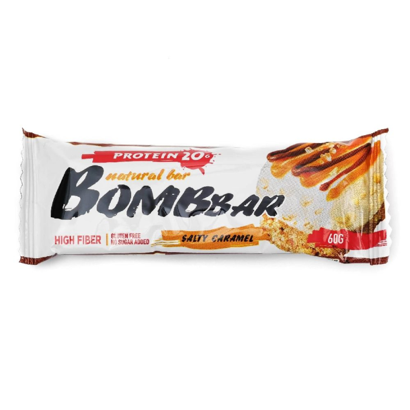 Батончик BOMBBAR протеин. cоленая карамель 60г