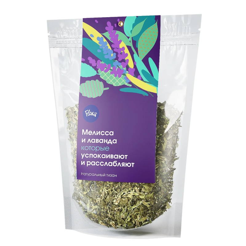Чайный напиток ТМ Floris Мелисса и лаванда  zip-lock 50 г.