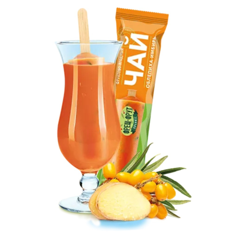 Фруктово-ягодный чай ФРЕШ-ФРУТ "Облепиха-Имбирь" 50 гр