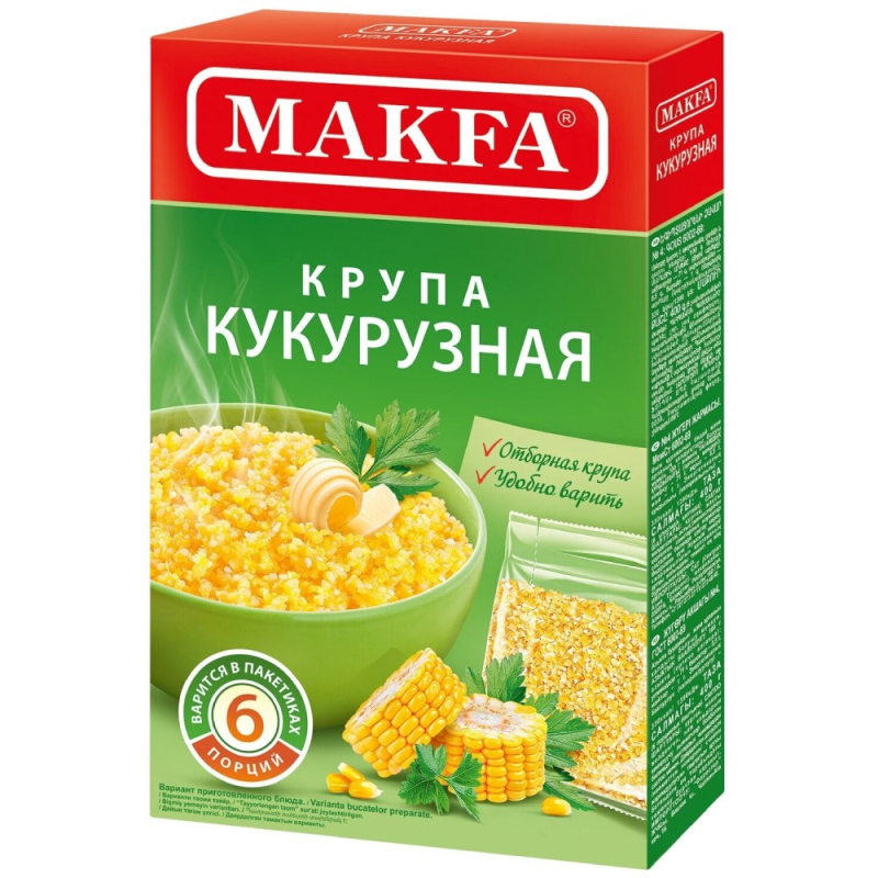 Крупа Кукурузная Макфа 400гр