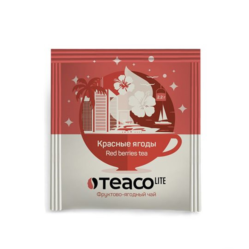 Пакетированный чай на чашку Красные Ягоды 150 пакетиков Lite ТЕА СО (для Мантеры)