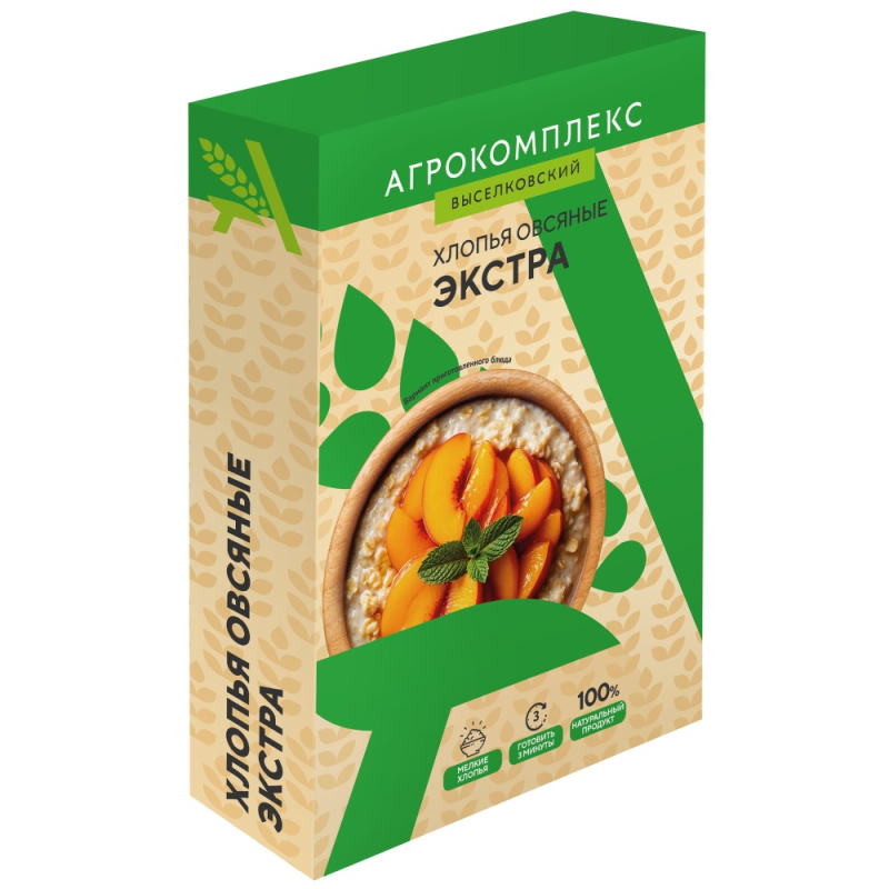 Овсяные хлопья Экстра Агрокомплекс 400гр