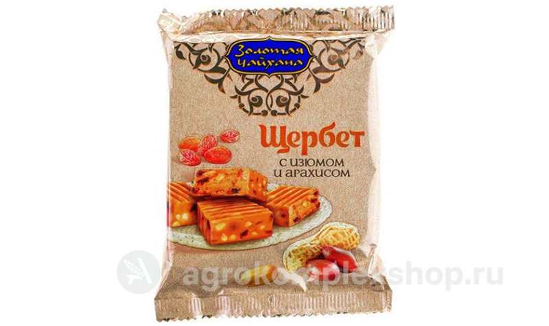 Щербет с арахисом и изюмом 140гр