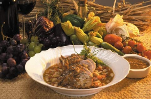 Жаркое с грибами и фасолью