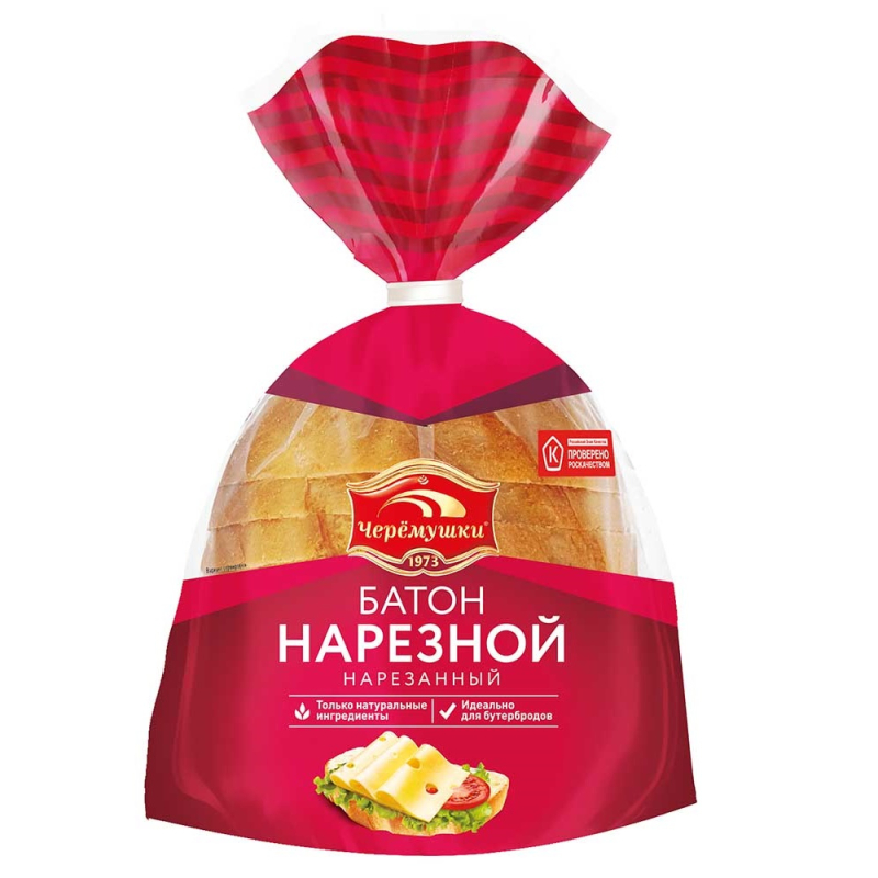 Батон Нарезной нарезанный Черёмушки 0,2 кг