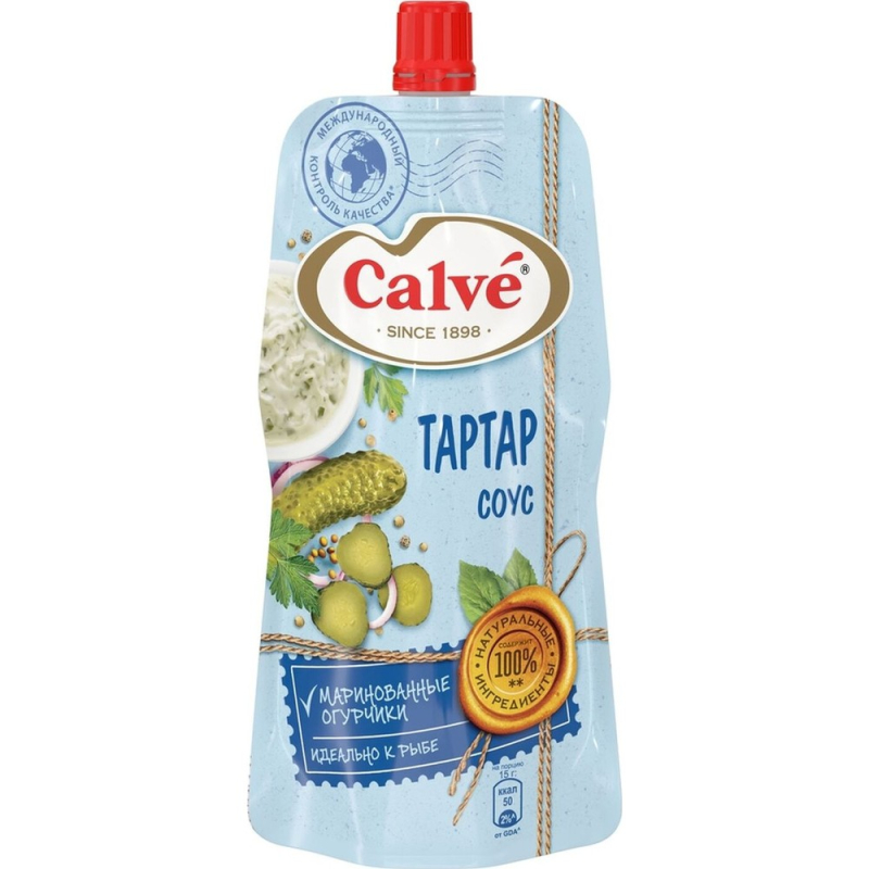 Соус 230 гр Calve Тартар д/п