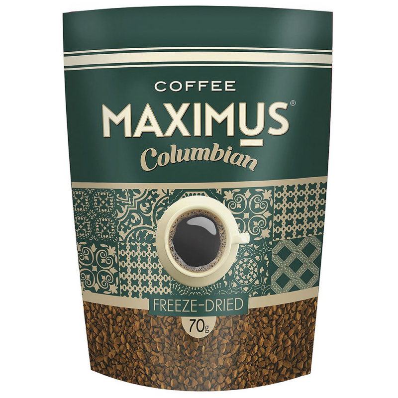 Кофе 70 г Maximus Columbian сублимированный д/пак