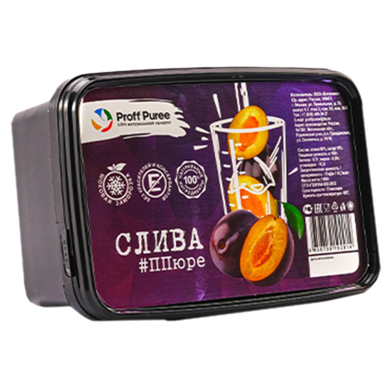 Proff Puree Слива 1000 гр (для Мантеры)