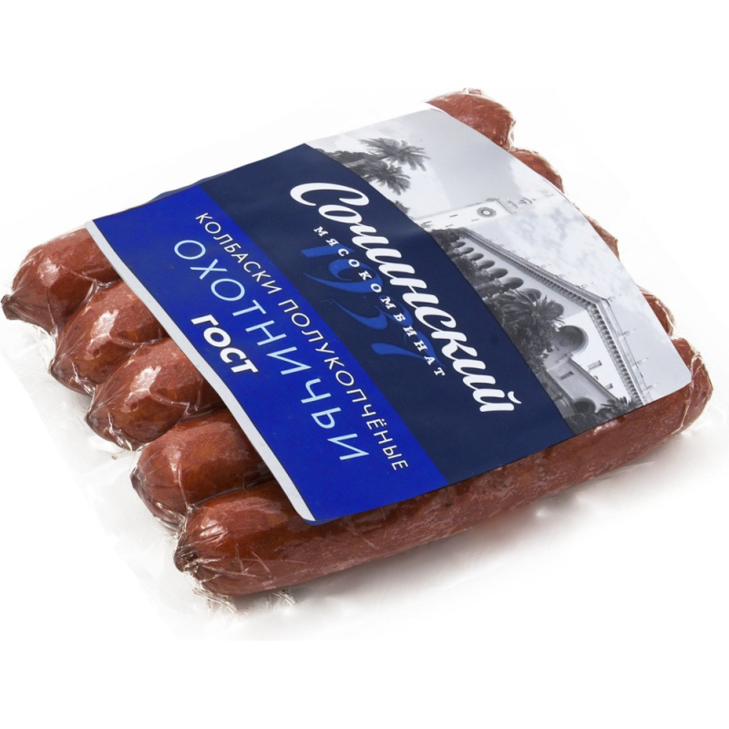 Охотничьи колбаски ГОСТ п/к в/у (200 г) шт
