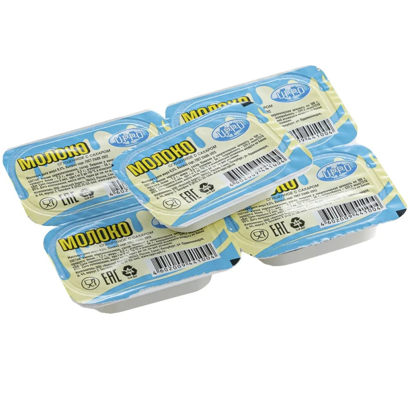 Сгущенное молоко 8,5% ГОСТ 2,88 кг/кор (20 г х 144 шт) (для Мантеры)