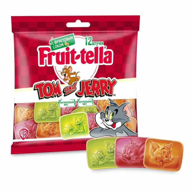 Мармелад жевательный Fruittella 2Д-Мини Tom&Jerry, 10 г