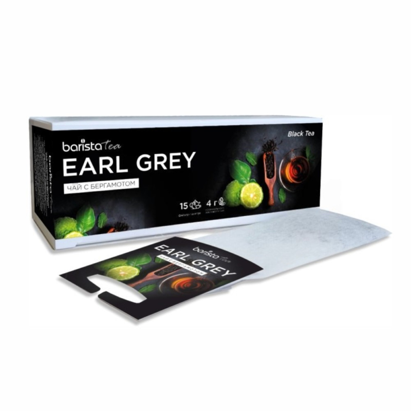 BT ЧАЙ ЧЕРНЫЙ БАЙХОВЫЙ ИНДИЙСКИЙ ВЫСШЕГО СОРТА, БЕРГАМОТ (1х150шт) ТМ "Бариста" (для Мантеры)