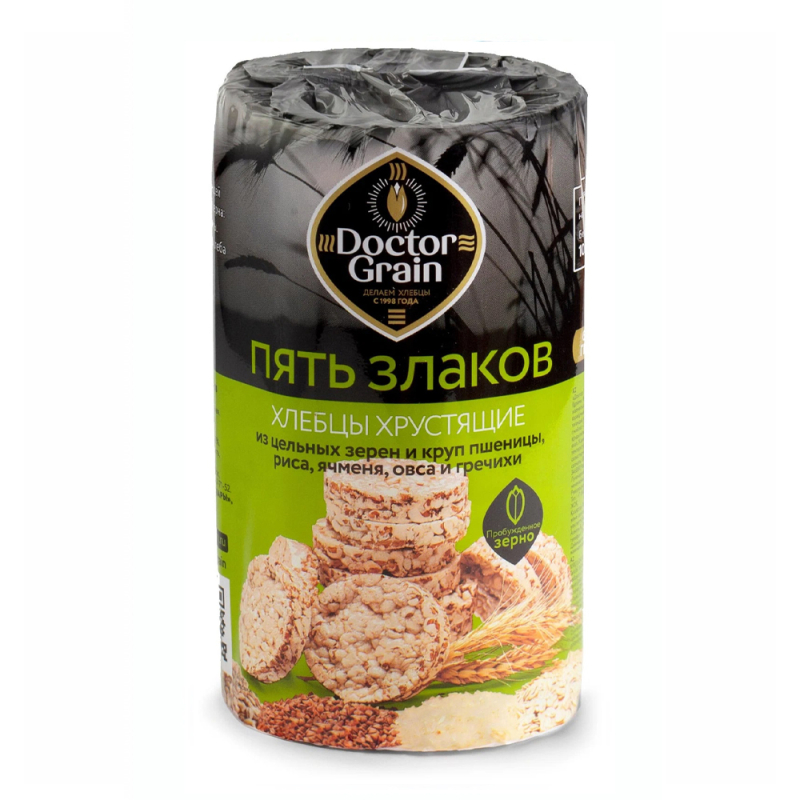 Хлебцы Доктор Грайн 5 злаков 80 гр