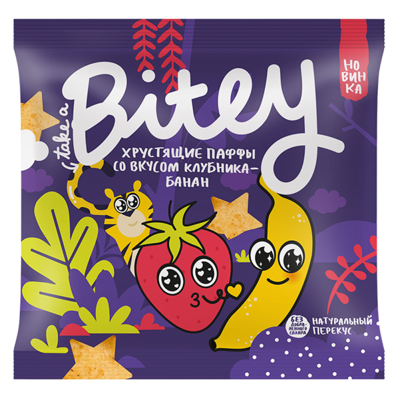 Паффы BITEY Клубника-Банан м/у 20гр 