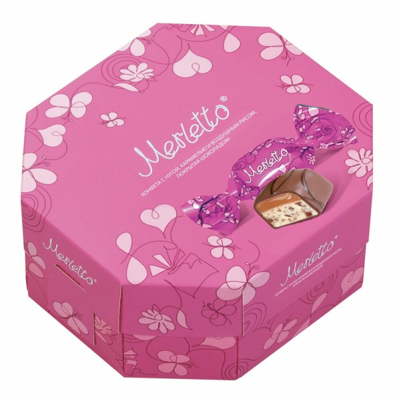 Конфеты 150 г Merletto с воздушным рисом к/уп