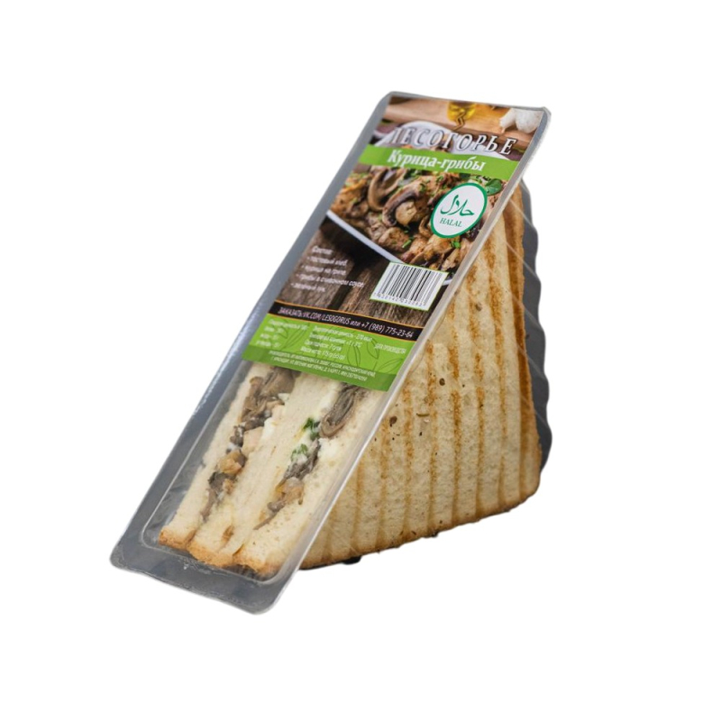 Сэндвич курица грибы (Лукоморье), шт 175 гр