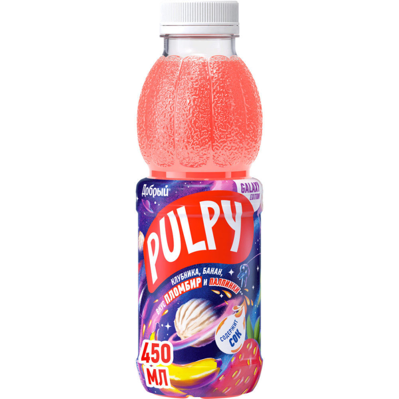 Напиток сокосодержащий Pulpy Пломбир 450мл[м]