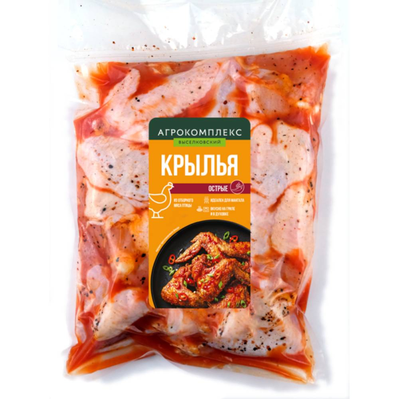 Крылышки "Острые" в маринаде охл. Агрокомплекс