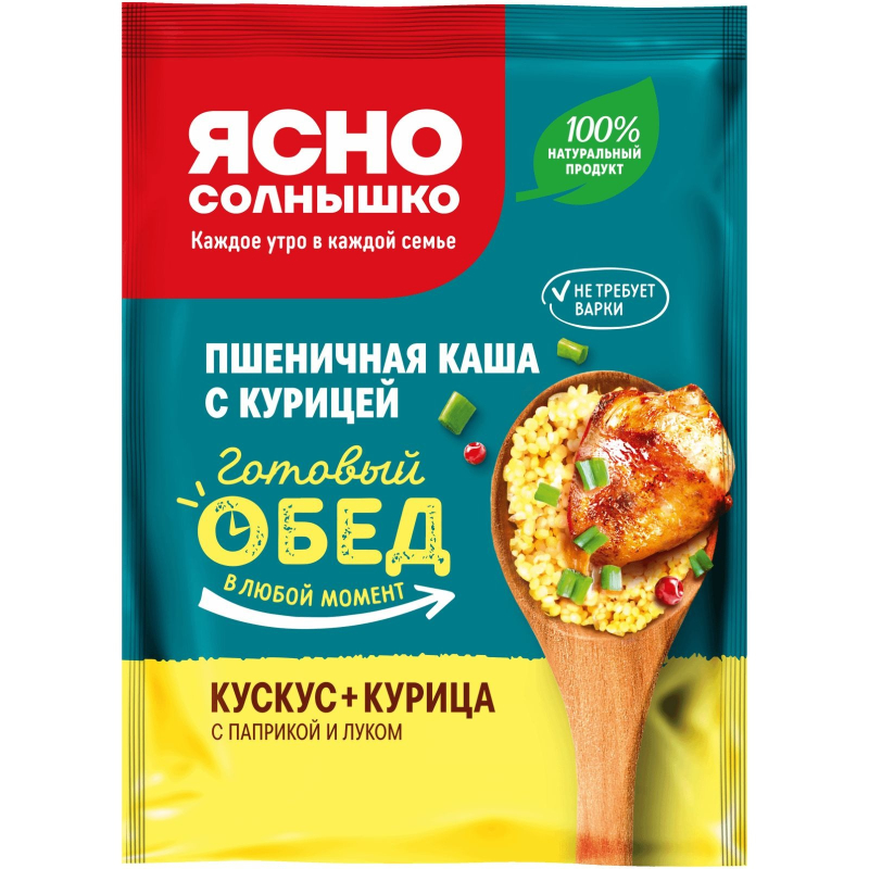 Каша овсяная с грушей и изюмом Ясно солнышко 300гр