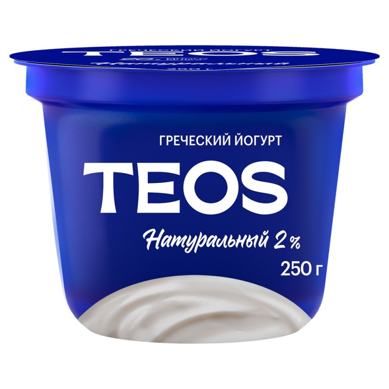 СП ЙОГУРТ ГРЕЧЕСКИЙ ТЕОS П/СТ 250г 2% НАТУРАЛЬНЫЙ (6шт), шт (для Мантеры)
