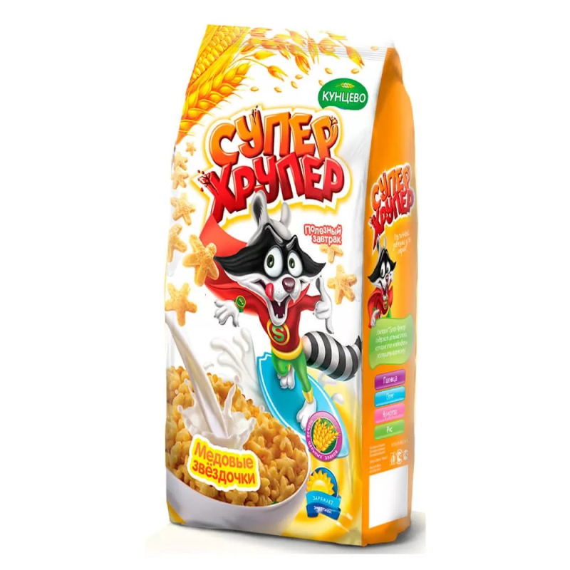  Звездочки с медом  развесные Супер-Хрупер 4кг Кунцево  к/к (для Мантеры)