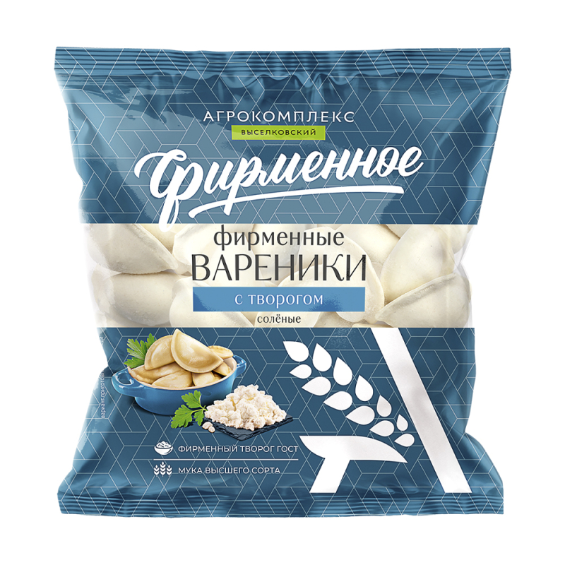 Вареники с творогом Фирменные 450 гр Агрокомплекс 