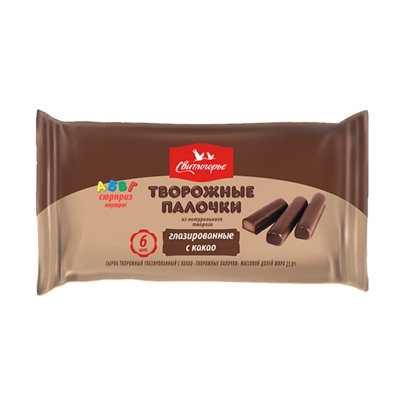 Палочки творожные с какао Свитлогорье 180гр