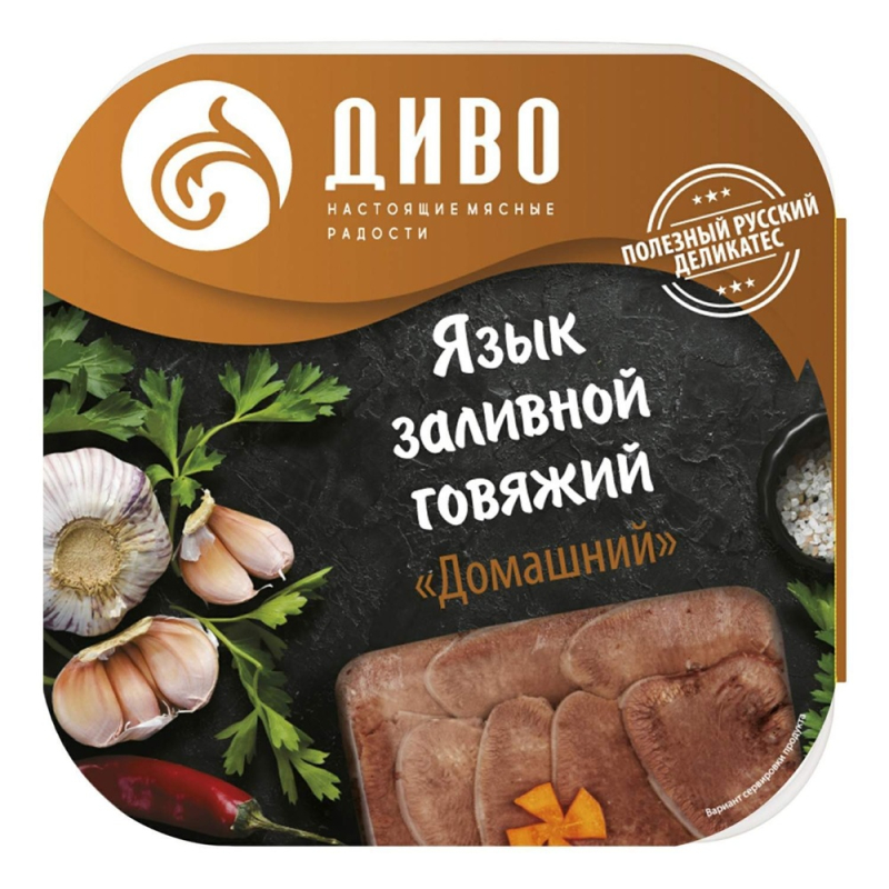 Заливное Диво Язык говяжий Домашний 300 г
