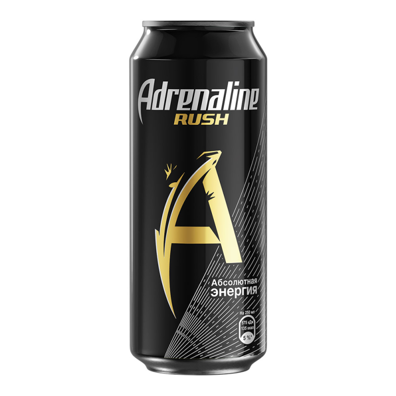 Энергетический напиток 449 мл Adrenalin Rush ж/б