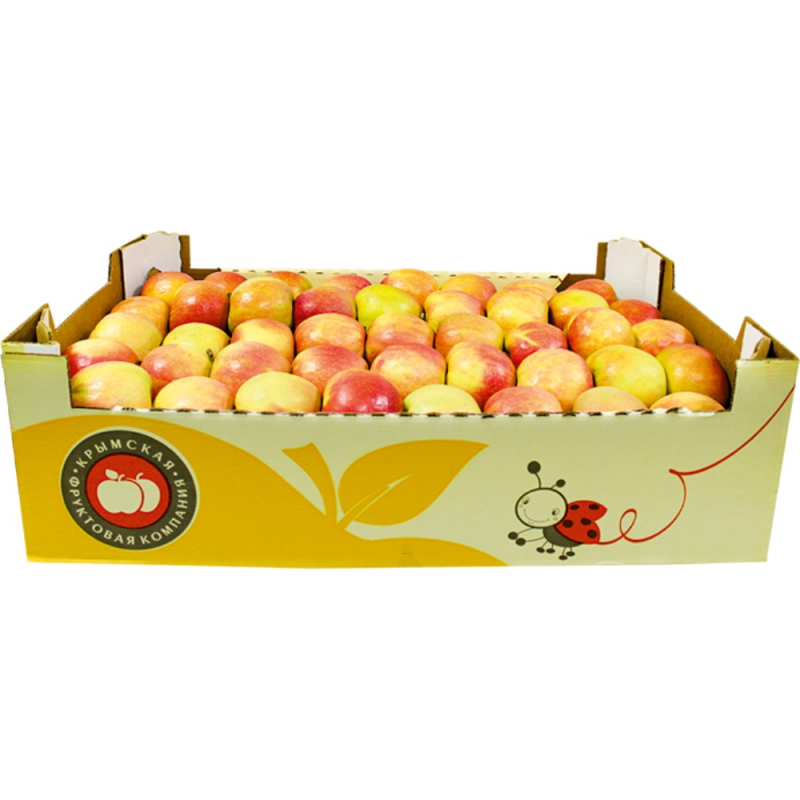 Яблоки свежие зимние 1 сорт - Лигол - в гофролотке 1/14 кг Агрокомплекс