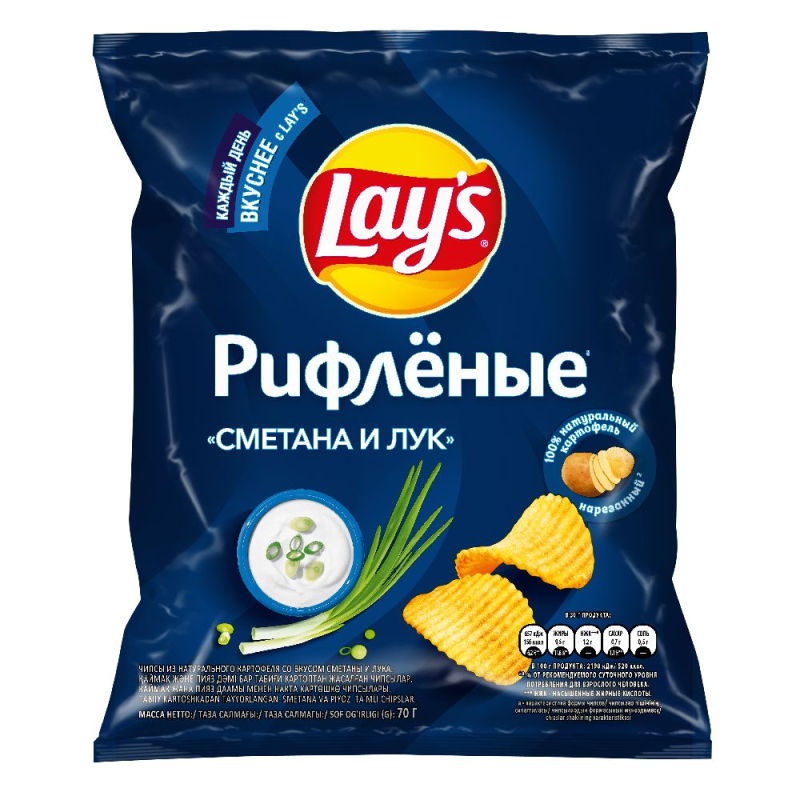 Чипсы Lay's Сметана и лук м/у 70г