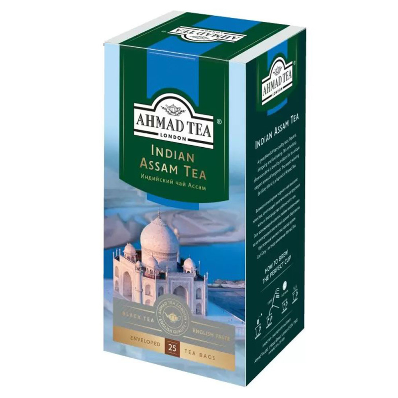 Чай Ahmad Tea Индийский Ассам чёрный пак 25х2г