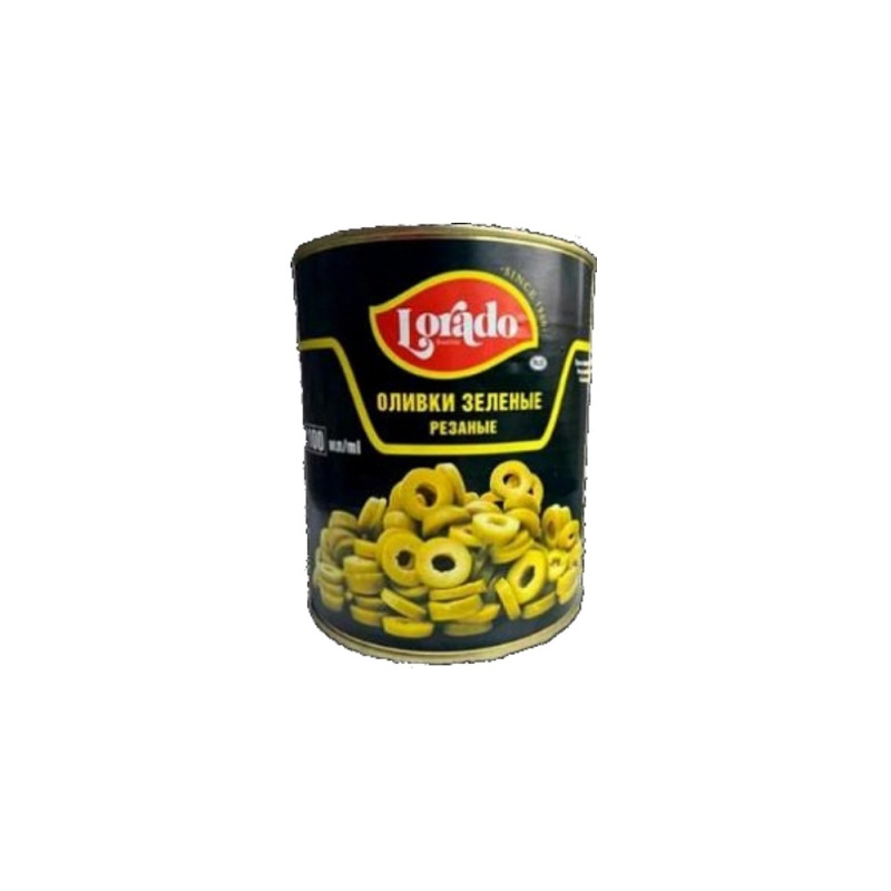 Оливки резаные кольцами 3100 мл/3000 г ж/б Lorado, Испания (для Мантеры)